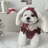 犬のアパレルクリスマススーツ冬のペット服フリースドッグベストドレス