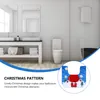 Toilet Seat Covers Christmas Holiday Decoration Faceless Elderly Two-Piece Set Floor Mat Cover Rug House Decorations Home Bathroom