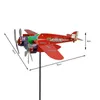 Garden Decorations Airplane Windmill Decorat0ive Rotatable Wind Spinner Rust-proof Metal Aircraft Decor For Outdoor