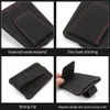 Suede Leather Car Glasses Holder Auto Sun Visor Solglasögon Clip Card Ticket Organizer Universal Multi-Function Car Accessories