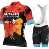 Conjuntos de camisetas de ciclismo Tour de Francia Bahrein Equipo victorioso TDF Conjunto de camisetas de ciclismo Ropa de manga corta Camisa de bicicleta de carretera para hombres Traje pantalones cortos con pechera 231109