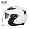 Casques de Moto GXT été Double lentille visage ouvert Casque de Moto sécurité électrique pour femmes hommes Moto Casque