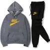 Men Tracksuits Set Lente herfst herfst lange mouw hoodie joggen broek patchwork fitness run suit casual kleding sportkleding