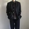 Mens Suits Blazers Japanese College Uniform Jacket Standup Collar Suit Top Spring Summer Wind Trend Men Coat School 231109