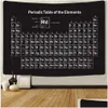 Tapestries Table Of Elements Tapestry Chemistry Science Education Wall Blanket Cloth Bedroom Dorm Decor Hanging Drop Delivery Home Ga Dh2Xj