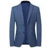 Abiti da uomo Blazer Giacche da abito casual Blazer da uomo Matrimonio Blu Slim Fit Outwear oversize monopetto Elegante cappotti di lusso coreano 231109