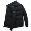 Parkas De Plumón Para Hombre Chaqueta Impermeable Engrosada De Otoño E Invierno Para Hombre Moda Informal Abrigo Parka Suelto De Color Sólido Calle 231108