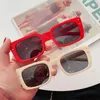 Sunglasses Candy Color Small Square For Women Vintage Elegant Gradient Green Orange Sun Glasses Female Brand Black Shades