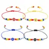 Bracelets de charme Turc Evil Blue Eye Bracelet pour femmes Perles de mode 2021 Bohème Rainbow Perles Bijoux Corde Chaîne Chance Dhgarden Dhcva