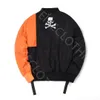 Cappotto invernale Masterminds Japan X C2H4r X ALPHAs MMJ Giacca da sella stampata abbinata ai colori MA1 Giacca bomber da volo da allenatore Giacca imbottita Giacca invernale da uomo