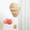 Lampes suspendues à la main ballon d'air rotin tissé décorations de maison maison rotin-tissé suspendu