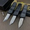 Special Offer Small MT UT AUTO Tactical Knife VG10 Damascus Steel Blade CNC 6061-T6 Handle EDC Gift Knives With Nylon Bag