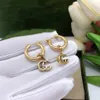 Woman Trend Charm Earrings Double G Letter Earing Designer Stud Pearl Orecchini Fashion Luxury Gold Silver GGity Jewelry Hoop Women Ohrringe oi