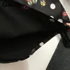 カジュアルドレス9.4グリチック女性セクシーなファッションテンディバードバタフライポルカドットプリントメタルボタンスパゲッティストラップスリムミニドレス