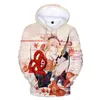 Herrtröjor genshin påverkar yoimiya 3d trendig tryck hoodie bekväm hiphop hoody casual all-match harajuku unisex topps
