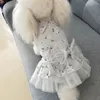 犬のアパレルかわいい小さな犬のドレスかわいいペット服レースチュチュスキードッグドレスチュチュドッグドレス