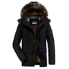 Mens Down Parkas Men Winter Jacket Cotton Padded Warm Coat Military Male Hooded Fleece Thick Long Outwear Windbreaker Jackets 6XL 231109