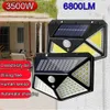 Solar Wall Lights 6800 Lumens Super 100LLLs Solar LED Light