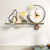 Zegary ścienne luksusowy cichy zegar Luminous elektroniczny minimalistyczny metalowy projektant Modern Relij de Pared Creed Creativo Decor Home