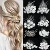 Grampos de cabelo Barrettes Cristal Pérola Hairpin Cabelo Vine Tiaras Cabeça Pedaço Cabelo Pente Headband Hairpins Hairbands Acessórios Casamento Nupcial Jóias 231109