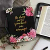 Sacs de soirée Joli verset biblique floral imprimé chrétien pour femmes, soyez fort et laissez votre cœur prendre des mots de courage portant 2023 231108