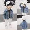 Jackets Kids Casual Jacket Casual Boys Color Jeans Coats Moda Meninas Denim Roupas de bebê Crianças de roupas externas TZ149