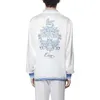 Casablanca Designer Shirt 2023ss Minimalistisch Blauw Wit Contrast Unisex Holiday Twill Shirt Casablanc