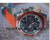 Montre de luxe multi-style pour hommes, chronographe 42mm, montre limitée, lunette orange, cadran noir, quartz, montre-bracelet de plongée professionnelle, boucle déployante, montres pour hommes