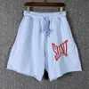 Saint Michael Letter Brodery Vintage High Street Summer Casual Loose Men's Sports Shorts Women