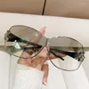 Sunglasses Fashion Rhinestone Y2K Windproof Riding Sun Glasses For Women Vintage Women's Outdoor Gradient Eyewear UV400 Goggles