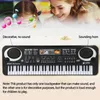 Klawiatury Piano Kids Electronic Piano klawiatura przenośna 61 klawiszy organ z mikrofonem edukacja