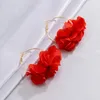 Stud Oorbellen 2023 Prachtige Boheemse Kleurrijke Bloem Hanger Voor Vrouwen Mode Grote Hoepel Trend Esthetiek Strand Sieraden