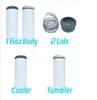 4 in 1 16oz Sublimation Can Cooler Straight Tumbler Stainless Steel Insulator Vacuum Insulated Bottle Cold Insulation fy5147 sxm245130448