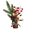 Decorative Flowers Wooden Pet Multi-Style Window Gift Christmas Small Ornaments Tree Fashion And Simple Home Furnishings 2023