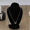 Jewelry Pouches Necklace Chain Bracelet Pendant Display Stand Rack Black Velvet Showing Holder Mannequin Choker Organizer Showcase 2023