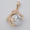 Pendant Necklaces White Turquoise Bead Dragon's Talons Jewelry For Woman Gift S921