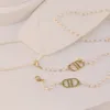 Klassische Designer-Halskette, Loews-Schmuck, luxuriöser Modeschmuck, Perlen-Kupfer-Kette, Anti-Verlust-Maskenkette, modische und großzügige Halskette, Brillen-Accessoire-Kette