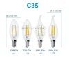 Vintage Edison Bulb E27 18W 24W 40W C35 C35L A60 G45 Kroonluchter Hanglampen 220V LED LED LAMP Glitsende Licht touwhouder