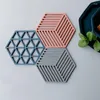 Tafelmatten 1 stks PVC eettafel warmtevestigingsmat cup hexagon kussen warmte-geïsoleerde kom placemat home decor bureaublad plaats