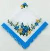 Ladies Handkerchief Colours Crescent Printed Cotton Floral Hankie Flower Printing Handkerchief Colorful Pocket Towels C460