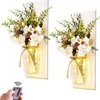 Lampada da parete Jar Appliques LED String Light Remote Control Hanging Decoration Giallo