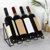 Tabletop Wine Racks Iron Wine Display Stand Creative Wine Bottle Storage Racks Multi Groove Wine Holder Cabinet Shelf Organizer Bar Tools 231109