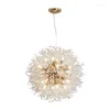 Pendant Lamps Dandelion Fireworks Chandelier Crystal Dining Room Lamp Modern Simple Bedroom Bar Clothing Shop Window Net Red