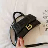 Designer bag 2023 summer tote 20% off Korean version cross arm handle stick crocodile pattern shoulder