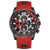 Montres-bracelets MINI FOCUS Mode Hommes Montres Top Marque De Luxe Quartz Étanche Sport Horloge Montre-Bracelet Relogio Masculino Rouge Bracelet En Silicone 231109