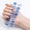 Faux ongles enveloppements d'ongles durables, bandes de gel auto-adhésives à motifs élégants pour femmes à faire soi-même