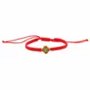 12Pcs Fashion Enamel Flower Charms Hand Woven Adjustable Bracelet For Lovers Jewelry Gifts