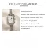 Zegarek mody kwarcowy kwarc obserwuj luksusowy pasek prosty ruch damski akcesoria dla kobiet