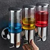 Liquid Soap Dispenser Wall Mount Bathroom Shower Shampoo Device Bottle Box Hand Sanitizer Accessories