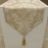 테이블 러너 Proud Rose Luxury Table Runner Table Coth 유럽 자카드 침대 깃발 테이블 패션 홈 장식 용품 230408